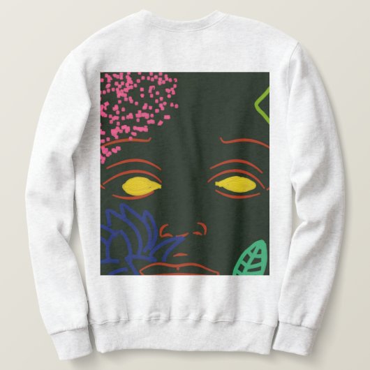 Blume Sweatshirt (Design Rückseite)