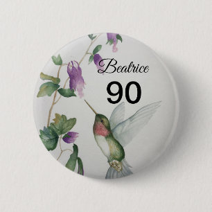 Blume "Sweet Bird Garden" Button