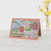 Blume Swirt Special Friend Geburtstag Karte (Gelbe Blume)