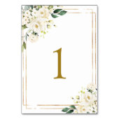Blume Tabelle 1 Tischnummer Hochzeit (Vorderseite)