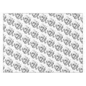 Blume Tablecloth Black Tischdecke (Vorderseite (Horizontal))