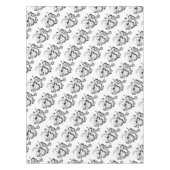 Blume Tablecloth Black Tischdecke (Vorderseite)