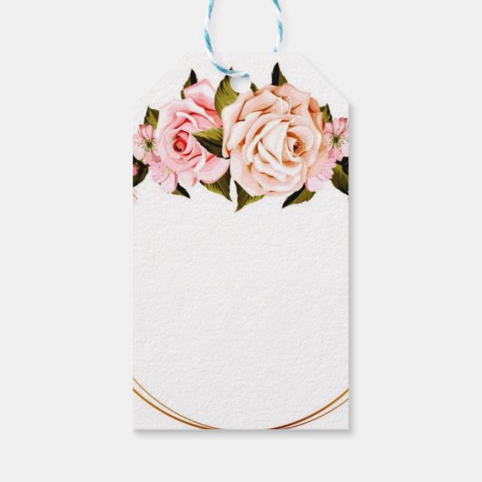 Blume-Tag Geschenkanhänger (Rückseite)