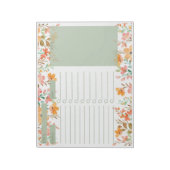 Blume Tagesplaner Notizblock (Rotiert)