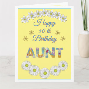 Blume Tante Personalisiert Geburtstagskarte Karte