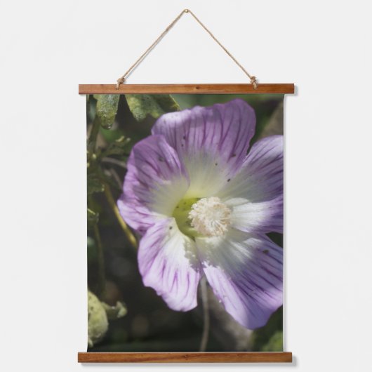 Blume Tapestry Wandteppich Mit Holzrahmen (Vorderseite)