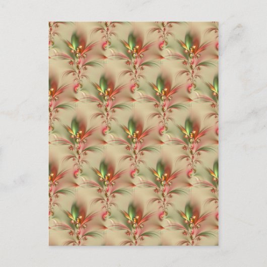 Blume / Tapete Postkarte (Vorderseite)