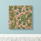 Blume Tarnmuster Leinwanddruck (Insitu (Holzboden))
