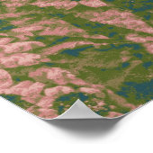 Blume Tarnmuster Poster (Ecke)