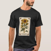 Blume Tarot Card Sonnenblume Mystischer Okkultismu T-Shirt (Vorderseite)