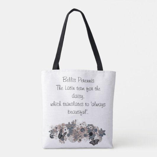 Blume Tasche (Rückseite)