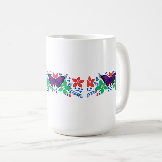 Blume Tasse (VorderseiteRechts)