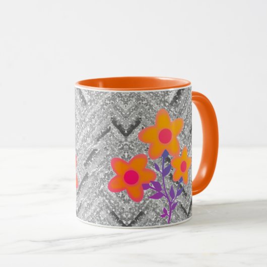 Blume Tasse (VorderseiteRechts)