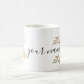 Blume Tasse mit Ihrem Namen (Mittel)
