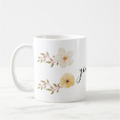 Blume Tasse mit Ihrem Namen (Links)