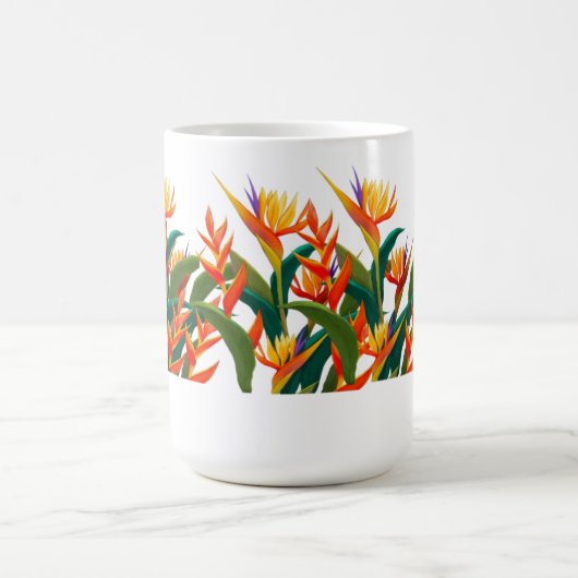 Blume Tasse rot grün (Mittel)