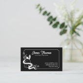 Blume Tattoo Artist Visitenkarte (Stehend Vorderseite)