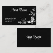 Blume Tattoo Artist Visitenkarte (Vorne/Hinten)