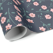 Blume Tattoos Geschenkpapier (Rolleneckpunkt)
