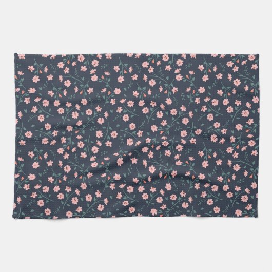 Blume Tattoos Geschirrtuch (Horizontal)