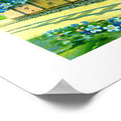 Blume, Tauben und Zug Poster (Ecke)