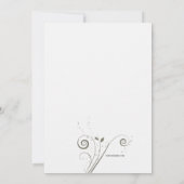 Blume Taufe Einladung (Rückseite)