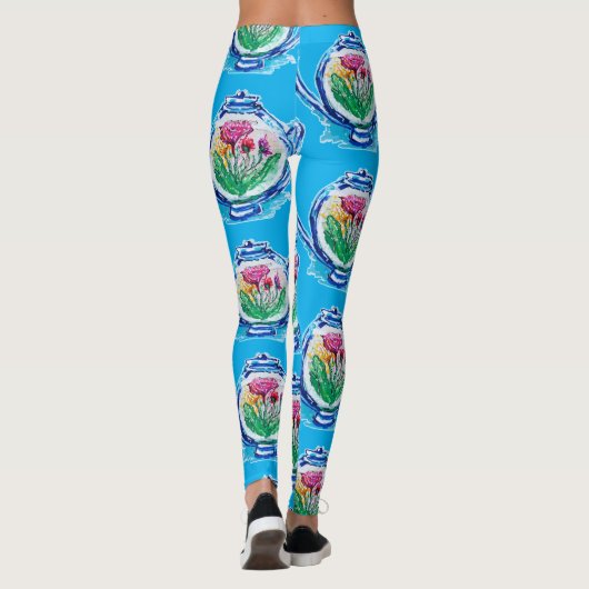 Blume Teapot Leggings (Rückseite)