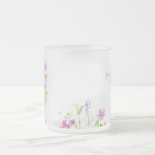 Blume Tee aus Frostglas Kaffee Tasse (Mittel)