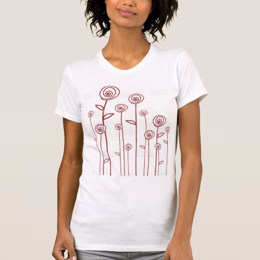 Blume-Tee-Shirt T-Shirt (Vorderseite)