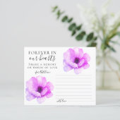 Blume teilen eine Gedächtnisbeerdigungskarte (Stehend Vorderseite)