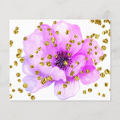 Blume teilen eine Gedächtnisbeerdigungskarte (Rückseite)