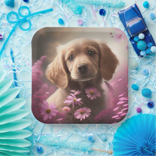 Blume-Teller Pappteller (Party)