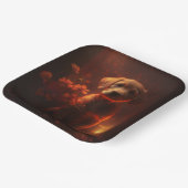 Blume-Teller Pappteller (Gewinkelt)