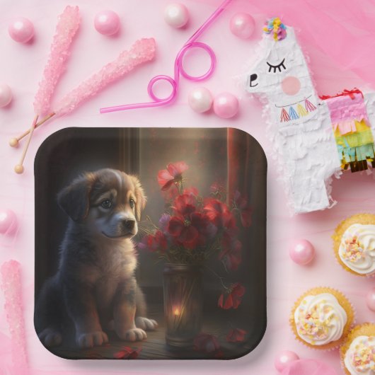 Blume-Teller Pappteller (Party)