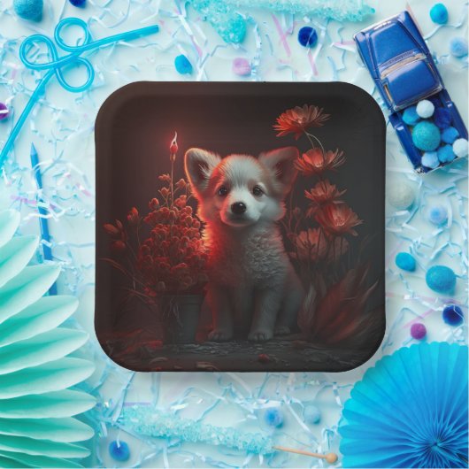 Blume-Teller Pappteller (Party)