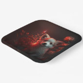 Blume-Teller Pappteller (Gewinkelt)