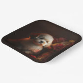 Blume-Teller Pappteller (Gewinkelt)