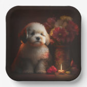 Blume-Teller Pappteller (Vorderseite)