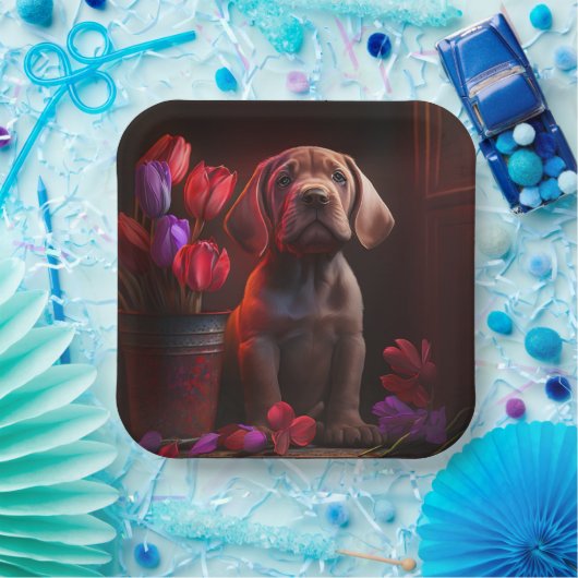 Blume-Teller Pappteller (Party)