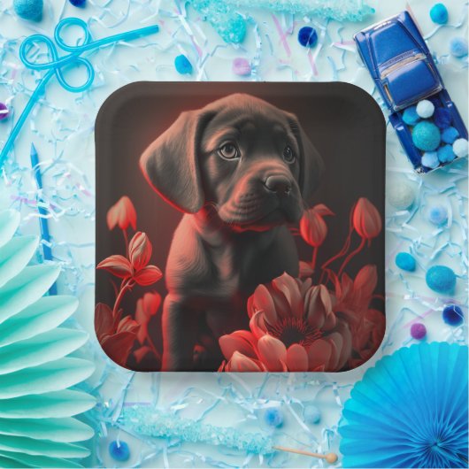 Blume-Teller Pappteller (Party)