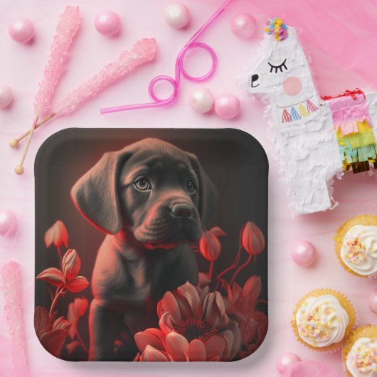 Blume-Teller Pappteller (Party)