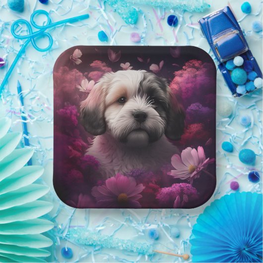 Blume-Teller Pappteller (Party)