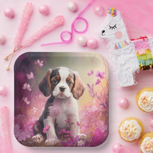 Blume-Teller Pappteller (Party)