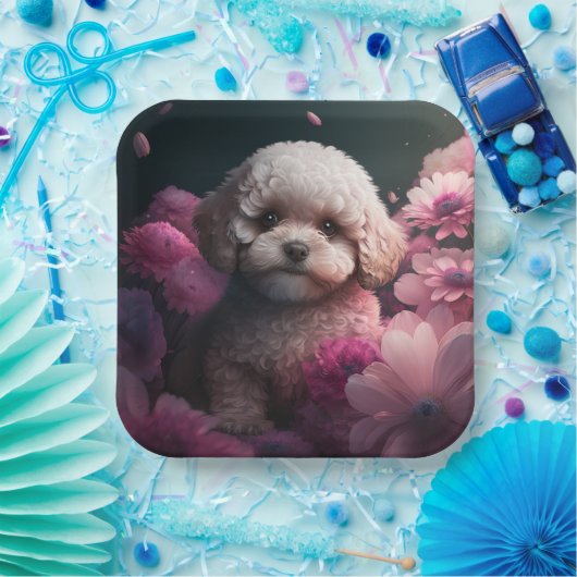 Blume-Teller Pappteller (Party)