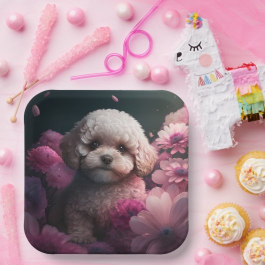 Blume-Teller Pappteller (Party)