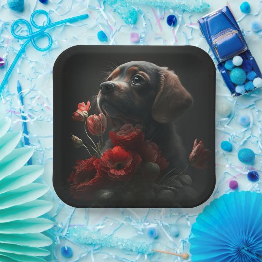 Blume-Teller Pappteller (Party)