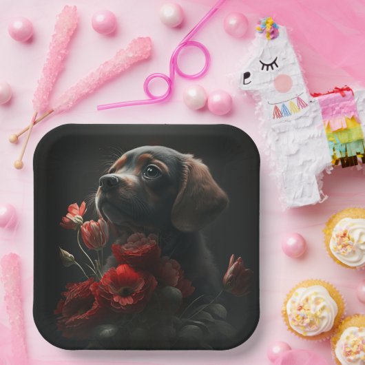 Blume-Teller Pappteller (Party)