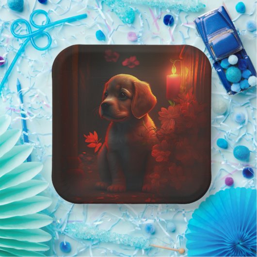 Blume-Teller Pappteller (Party)