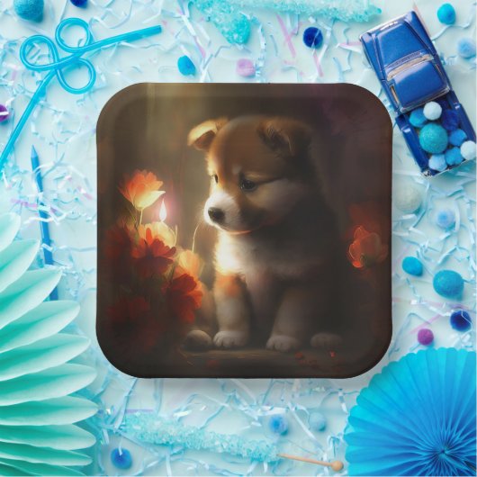 Blume-Teller Pappteller (Party)