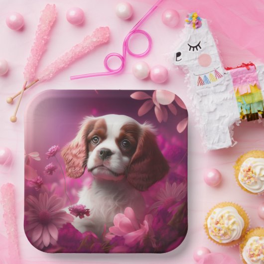 Blume-Teller Pappteller (Party)